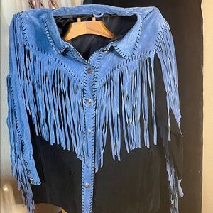 Bob Mackie Black Leather Jacket